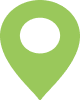 Green map location pin icon with a circular hole in the center.