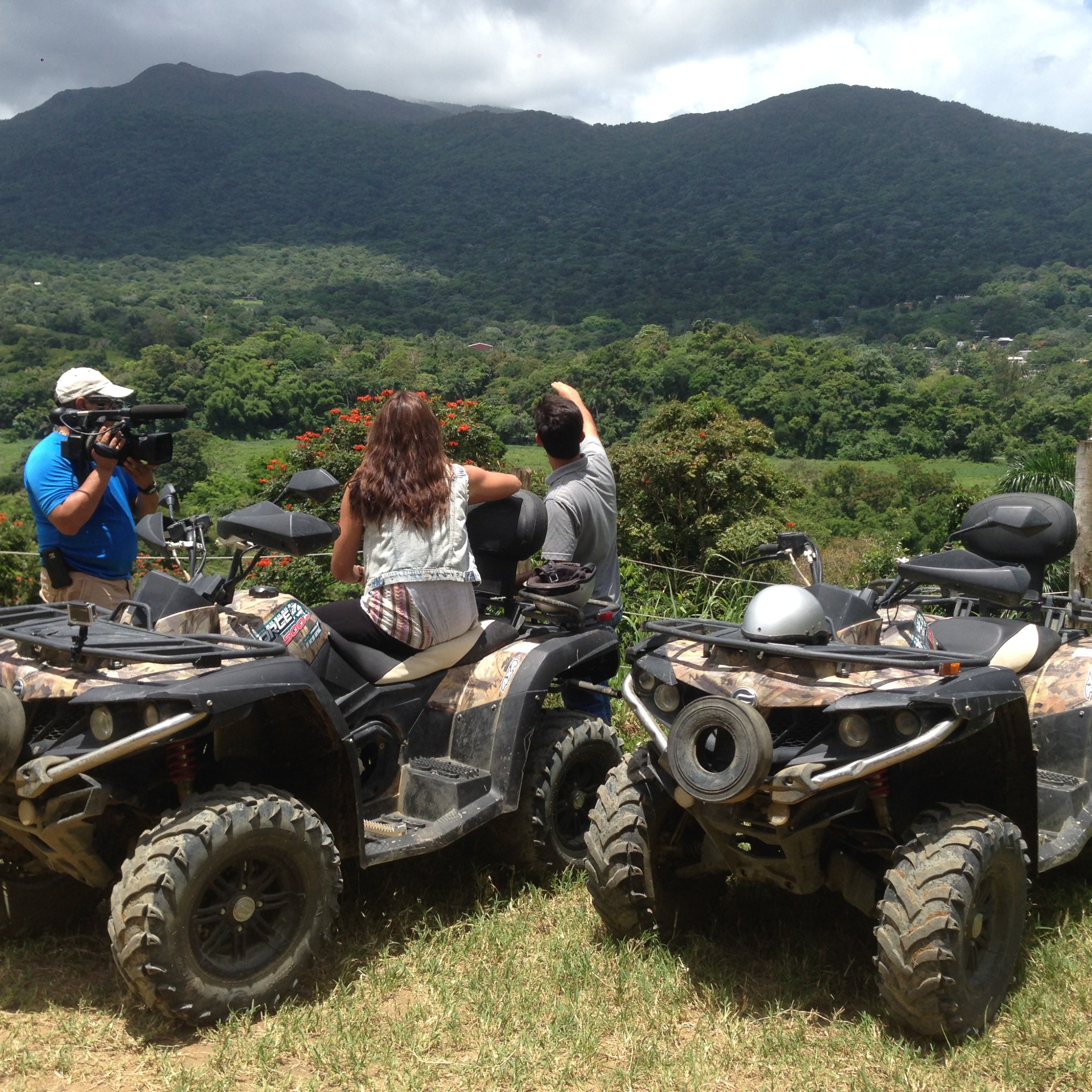 Group of people looking at the scenery